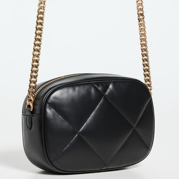 NWT ✅ Tory Burch Kira Diamond Quilt Camera Bag #154715 BLACK ✨ NWT, DUST BAG - Picture 5 of 17